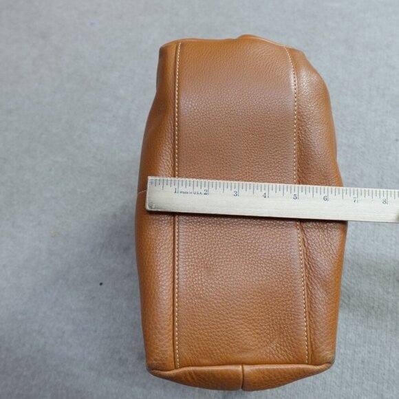 Dooney & Bourke Womens Handbag Tote Beige Leather Hobo Zip Dillen - Picture 9 of 13